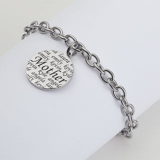 Everscribe Mother Engraved Name Bracelet