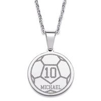 Everscribe Stainless Steel Soccer Pendant