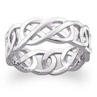 Sterling Silver Celtic Knot Wedding Band