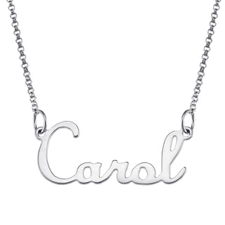 Sterling Silver Script Name Necklace
