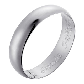 Sterling Silver Engraved Message Ring