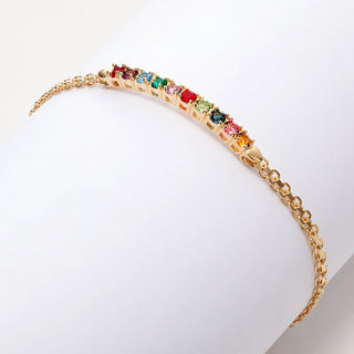 Mother's 8 Inch Birthstone Bracelet