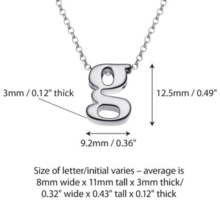 Initially Yours Sterling Silver Initial Pendant Necklace