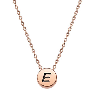 Dainty Disc Initial Necklace