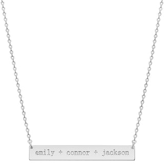 Collection of Names Personalized Bar Necklace