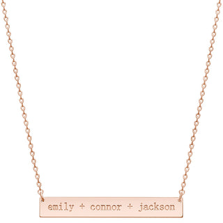 Collection of Names Personalized Bar Necklace