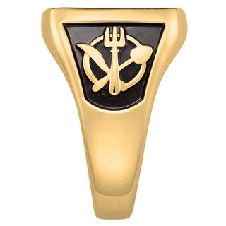 Men's Yellow CELEBRIUM Rectangle Signet Class Ring