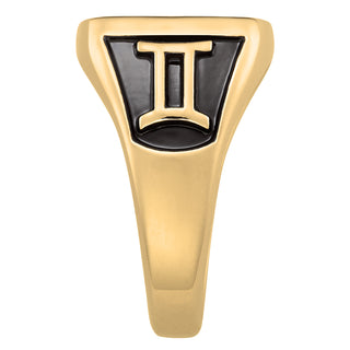 Ladies 14K Gold over Sterling Rectangle Signet Class Ring