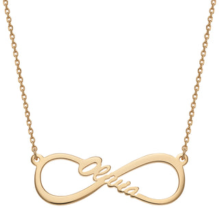 14K Gold Plated Personalized Infinity Name Necklace