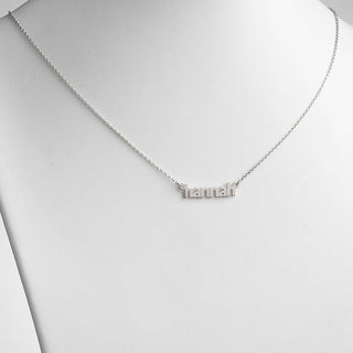 Sterling Silver Lowercase Name Necklace