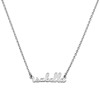 Sterling Silver Petite Script Name Necklace