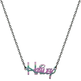 Stainless Steel Whimsical  Name Necklace