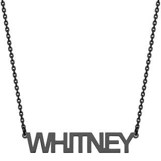 Stainless Steel Uppercase Name Necklace