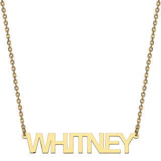 Stainless Steel Uppercase Name Necklace