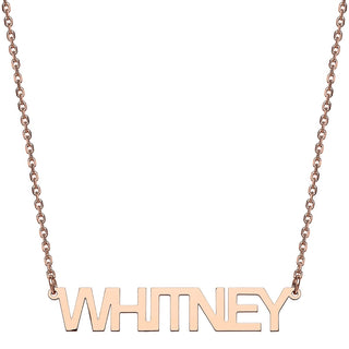 Stainless Steel Uppercase Name Necklace