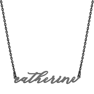 Stainless Steel Handwritten Lowercase Script Name Necklace