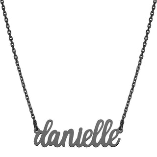 Stainless Steel Lowercase Script Name Necklace