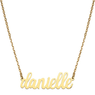 Stainless Steel Lowercase Script Name Necklace