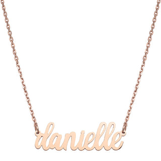 Stainless Steel Lowercase Script Name Necklace