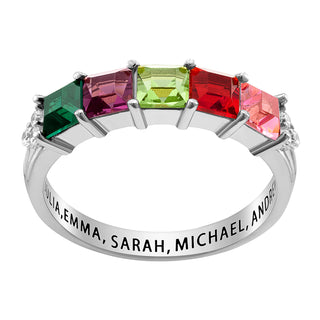 Mother's family birthstone ring