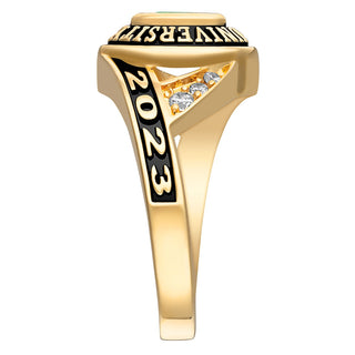 Ladies' 14K Gold over Sterling Marquise Birthstone Class Ring