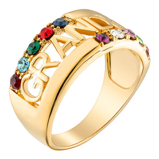 Grandma Family Birthstone Ring