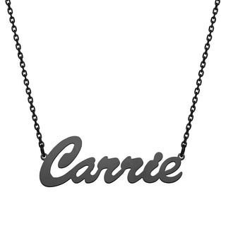 Stainless Steel Hollywood Script Name Necklace