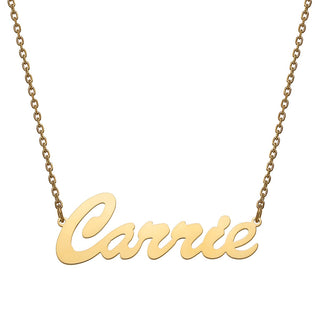 Stainless Steel Hollywood Script Name Necklace