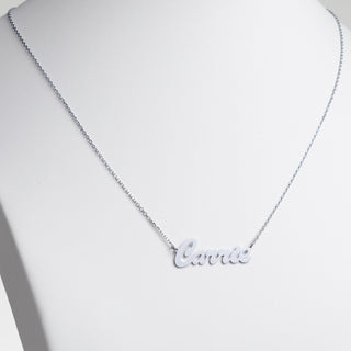 Stainless Steel Hollywood Script Name Necklace