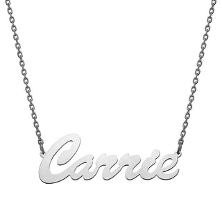 Stainless Steel Hollywood Script Name Necklace