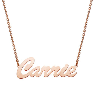 Stainless Steel Hollywood Script Name Necklace