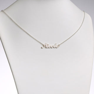 Script Name with Outline Necklace