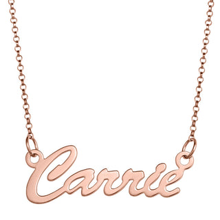 14K Rose Gold Plated Script Name Necklace