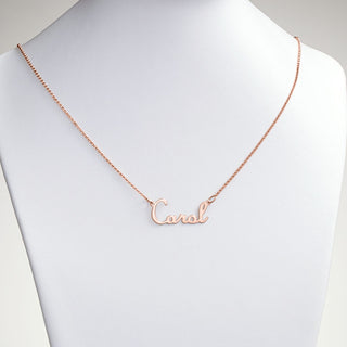 14K Rose Gold Plated Script Name Necklace