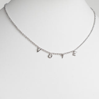 Silver Plated Dainty Name Choker