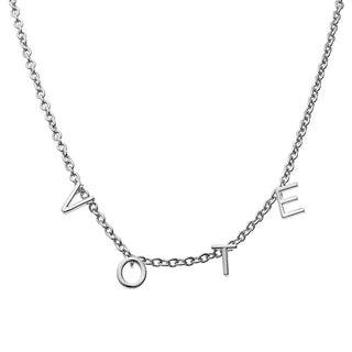 Silver Plated Dainty Name Choker