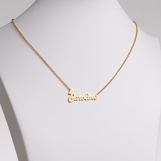 14K Gold Plated Name Necklace with Chef Hat