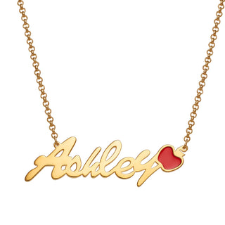 14K Gold Plated Teacher Name Necklace