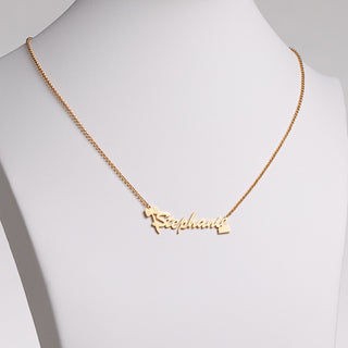 14K Gold Plated Lawyer Name Necklace