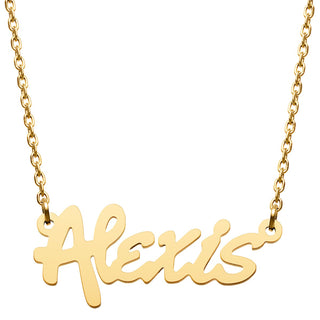 Stainless Steel Bold Name Necklace