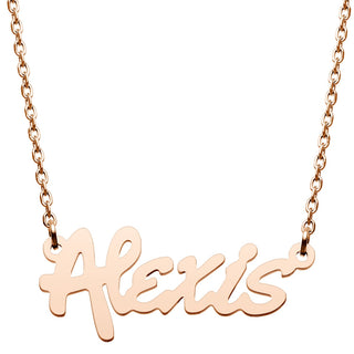 Stainless Steel Bold Name Necklace