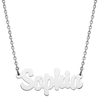 Stainless Steel Mini Name Necklace