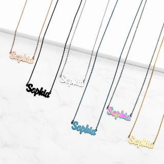 Stainless Steel Mini Name Necklace