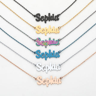 Stainless Steel Mini Name Necklace