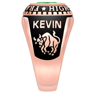 Men's Rose Gold Celebrium Stone Class Ring