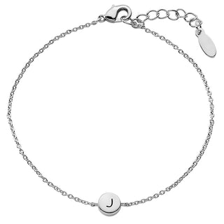 Dainty Circle Initial Station Bracelet