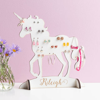 Unicorn Personalized Earring Holder