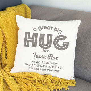 A Great Big Hug Personalized Throw Pillow