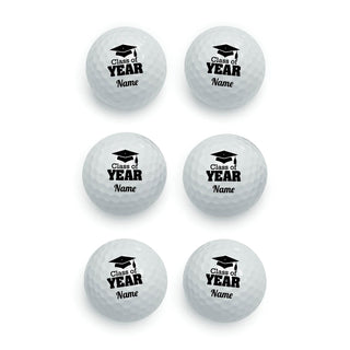 Class of Graduation Personalized Golf Ball - Set of 6