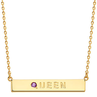 QUEEN Birthstone Empowerment Necklace